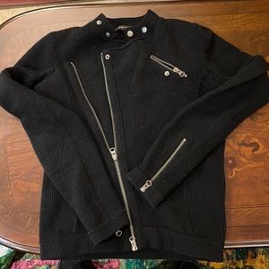 BCBGMAXAZRIA BLACK WOOL JUMPER, size S-M, excellent condition